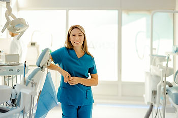 A dentist in a modern practice